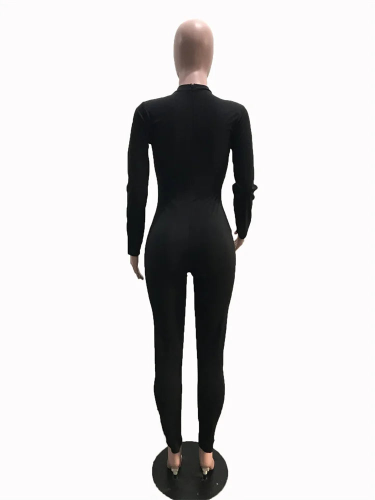 Women Long Sleeve Bodycon Rompers Jumpsuit